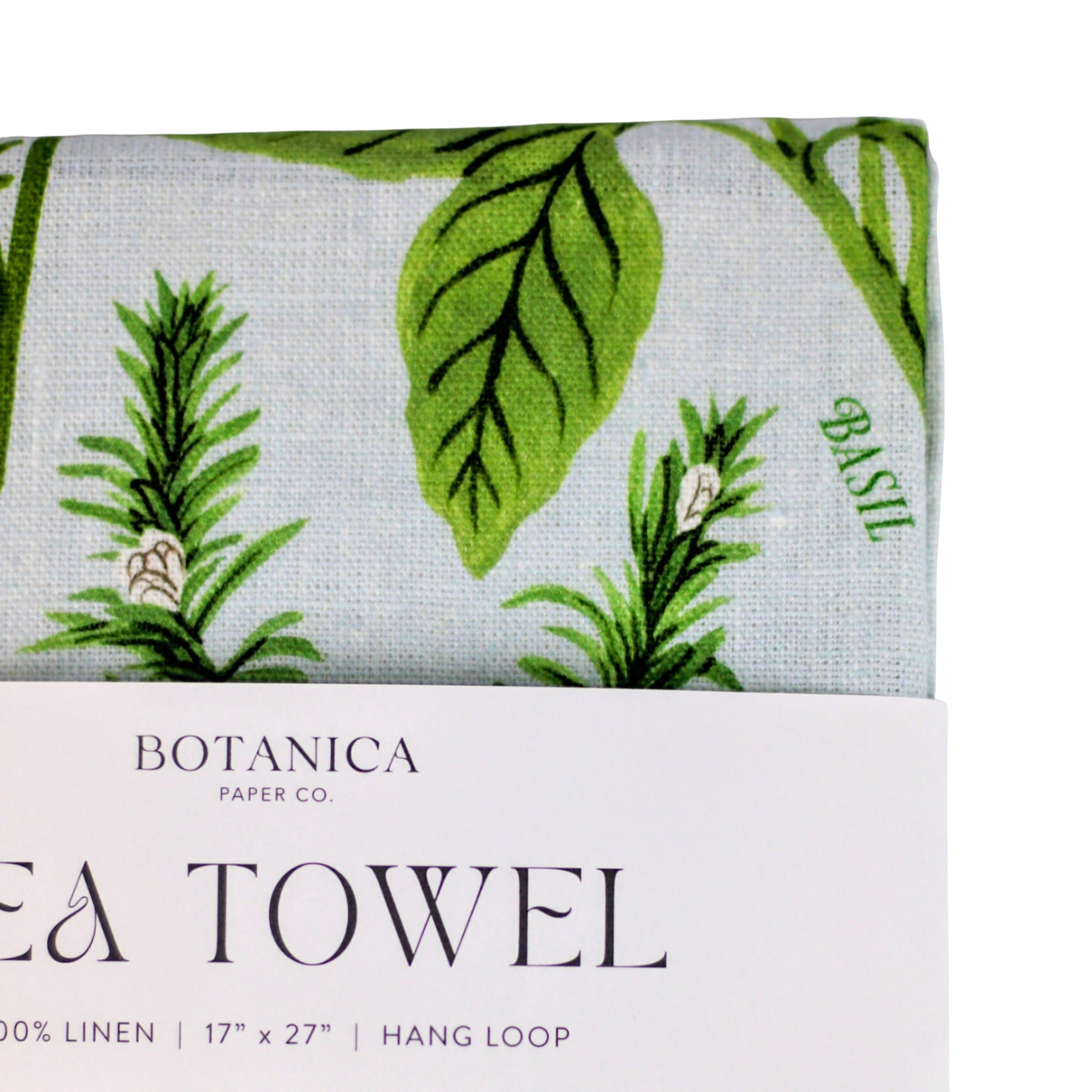 Herb Garden Linen Tea Towel