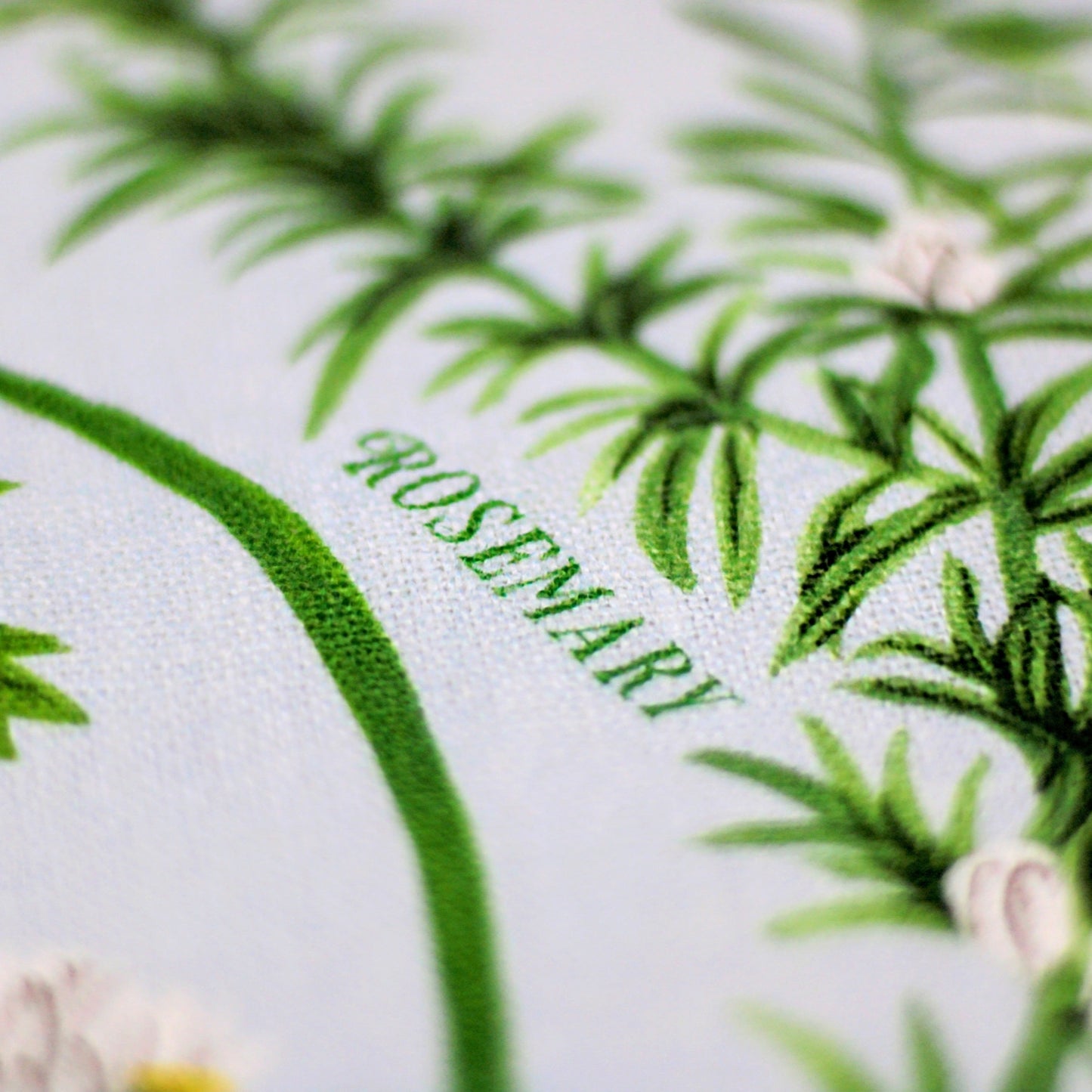 Herb Garden Linen Tea Towel