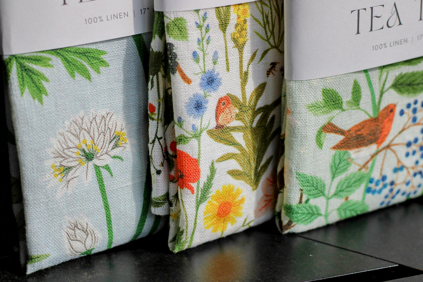Herb Garden Linen Tea Towel