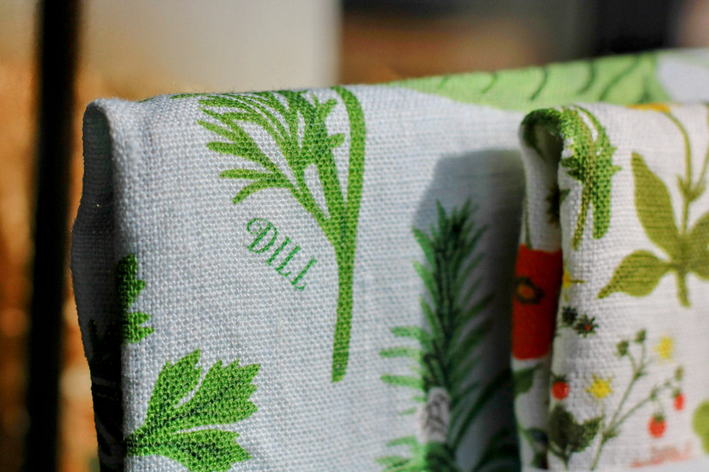 Herb Garden Linen Tea Towel